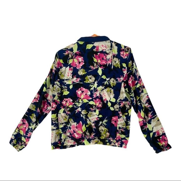 Vintage Liz Claiborne Women's Small Floral Windbreaker - Picture 2 of 4